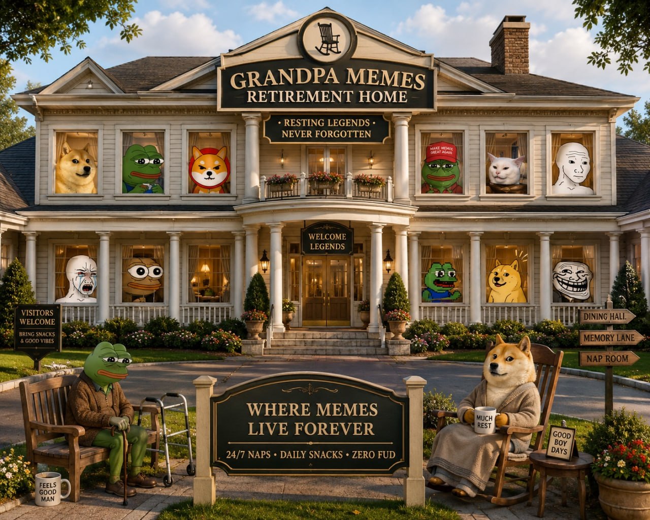 Grandpa Memes Retirement Home